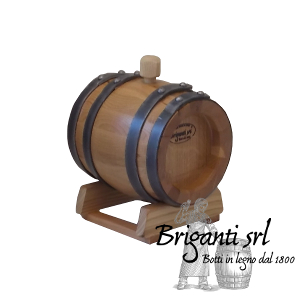 Botte in legno per grappa da 2 litri