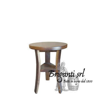 Sgabellino da doghe di botte