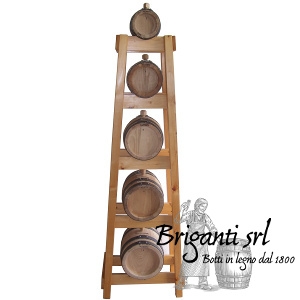 Batteria verticale di botti per aceto balsamico Briganti