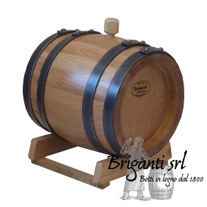 Botte da 4 litri in legno per invecchiamento grappa e distillati
